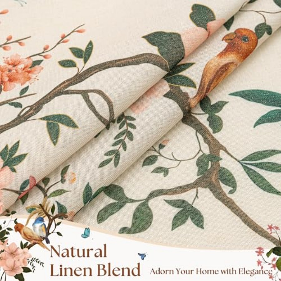 120 Inch Floral Bird Curtains  - огляд і ціна Vintage Lighting Decor