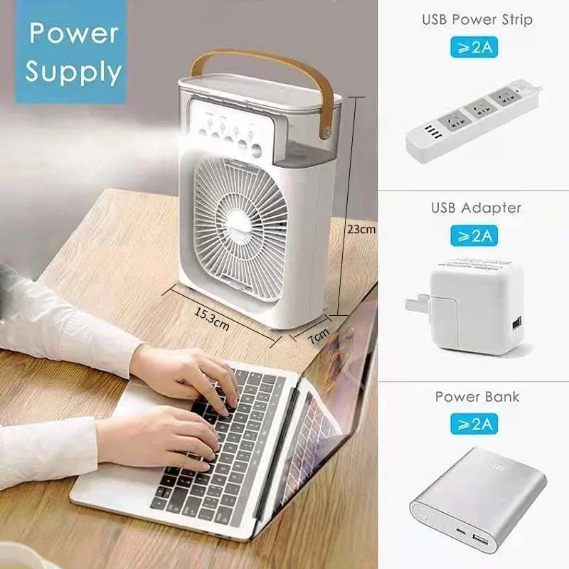 New 3 in 1 Portable Air Cooler - огляд і ціна Office Lighting Decor