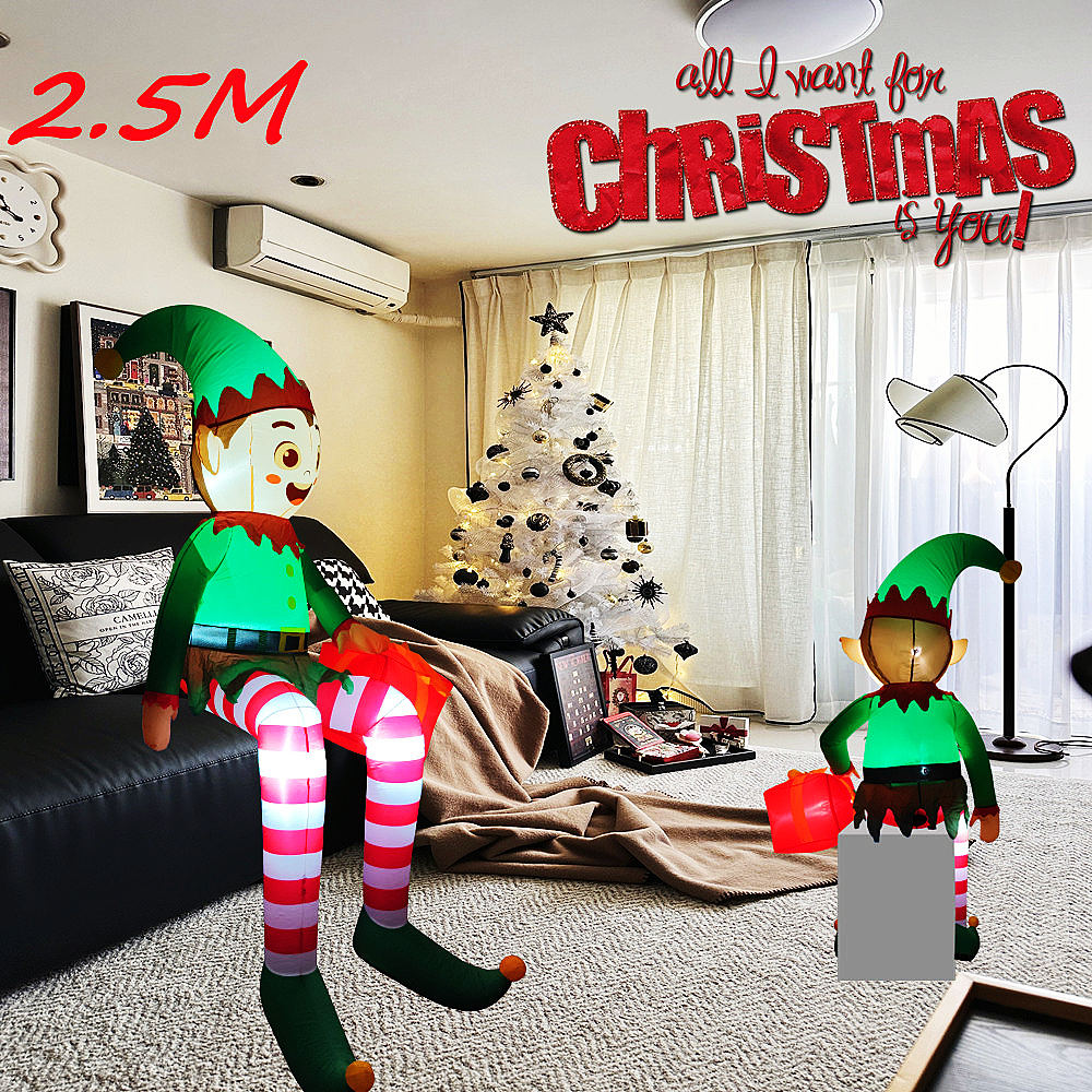2.5M/8.2FT Christmas Santa Inf - огляд і ціна Santa'S Elves Holiday Lighting & Decor Llc