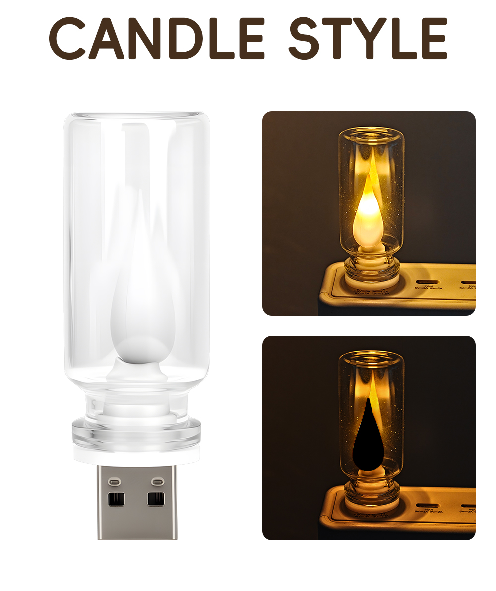 USB LED Flash Candles Light Bu - огляд і ціна Lighting Interior Decor