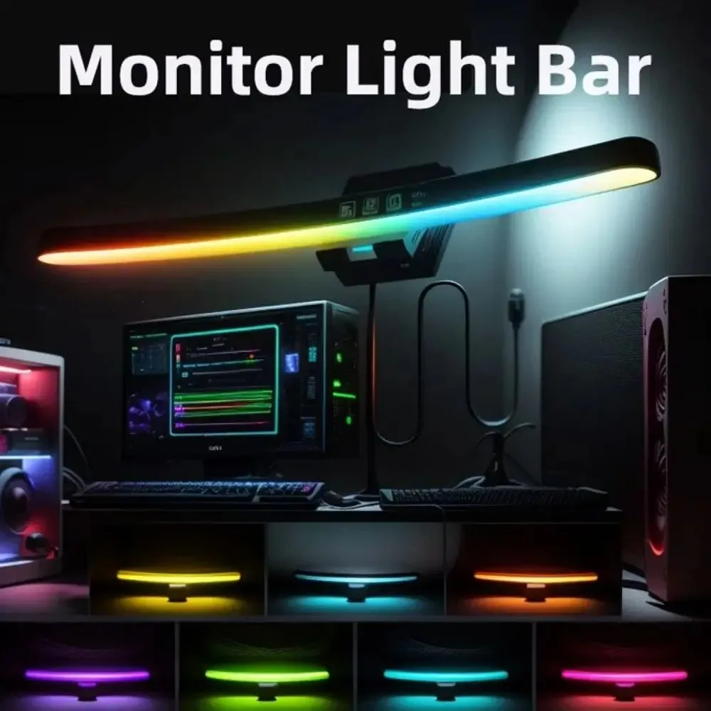 Curved Monitor Light Bar 3 Col - огляд і ціна Office Lighting Decor