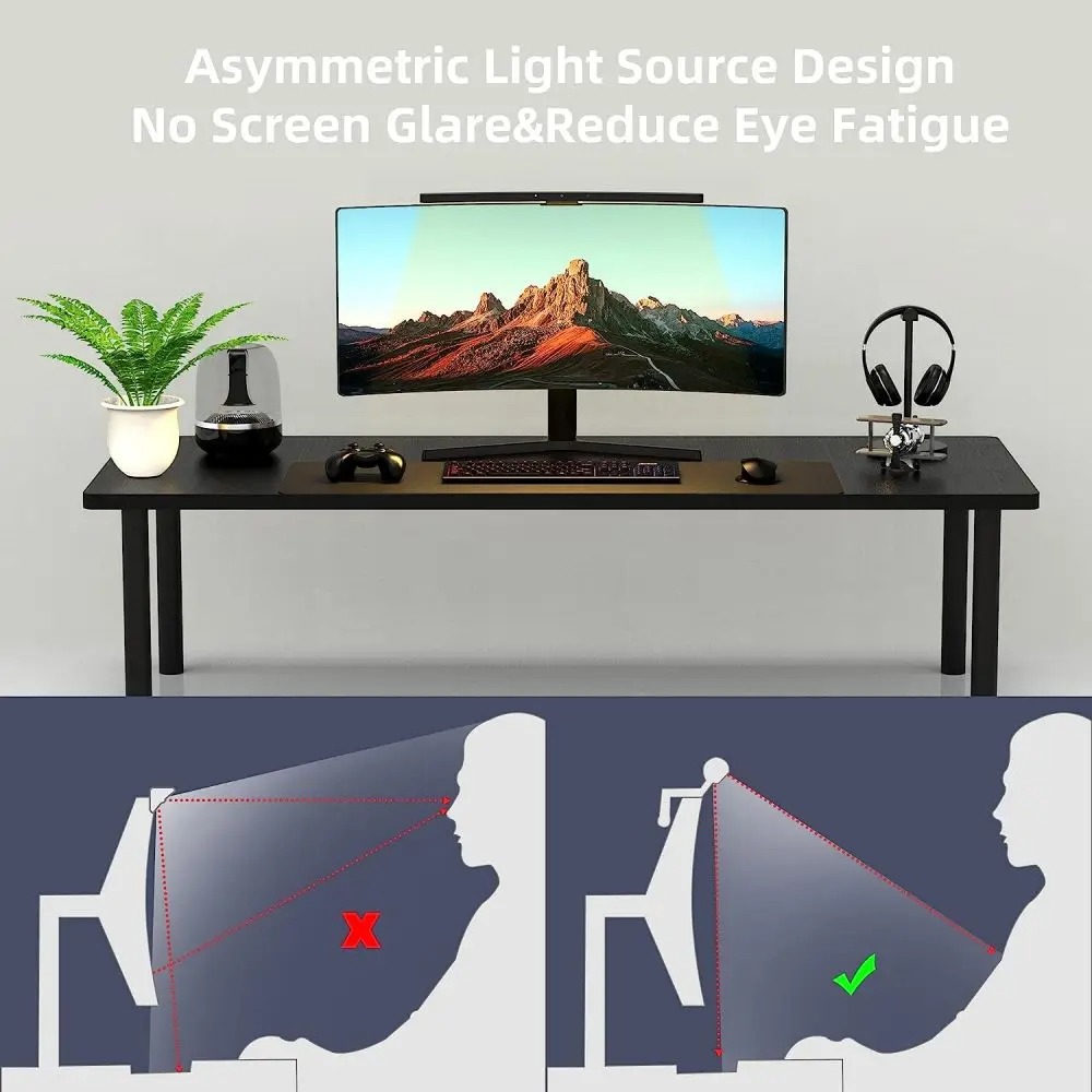 Curved Monitor Light Bar 3 Col - огляд і ціна Office Lighting Decor