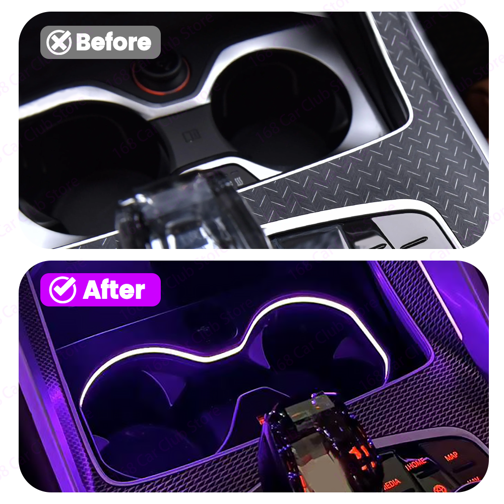 LED 11 Colour Cup Holder Light - огляд і ціна Lighting Interior Decor