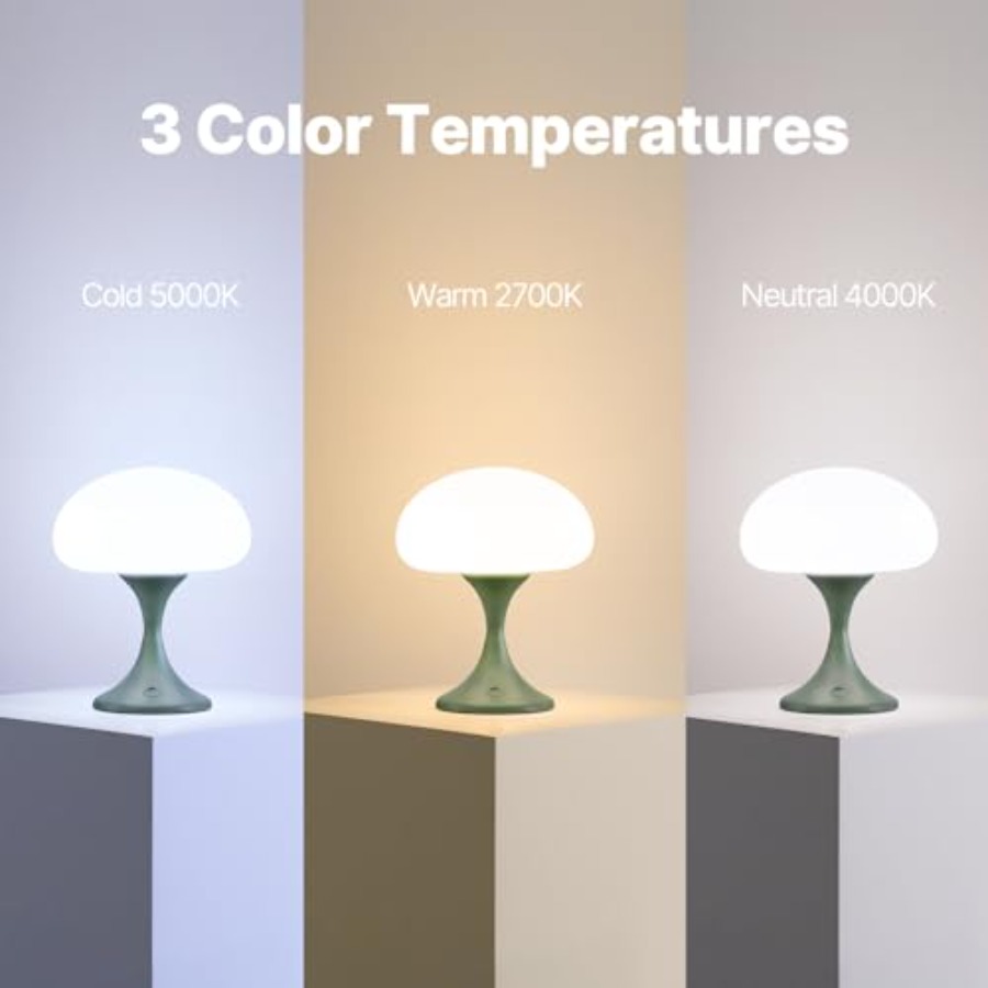 Mushroom Lamp, 5W LED Cordless - огляд і ціна Mushroom Table Lamp