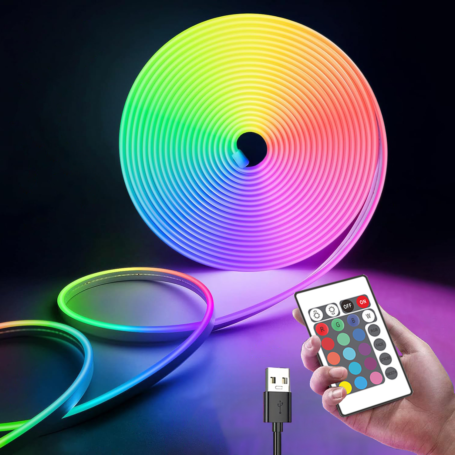 RGB Led Strip Lights USB 5V Wa - огляд і ціна Decor Lighting Hours