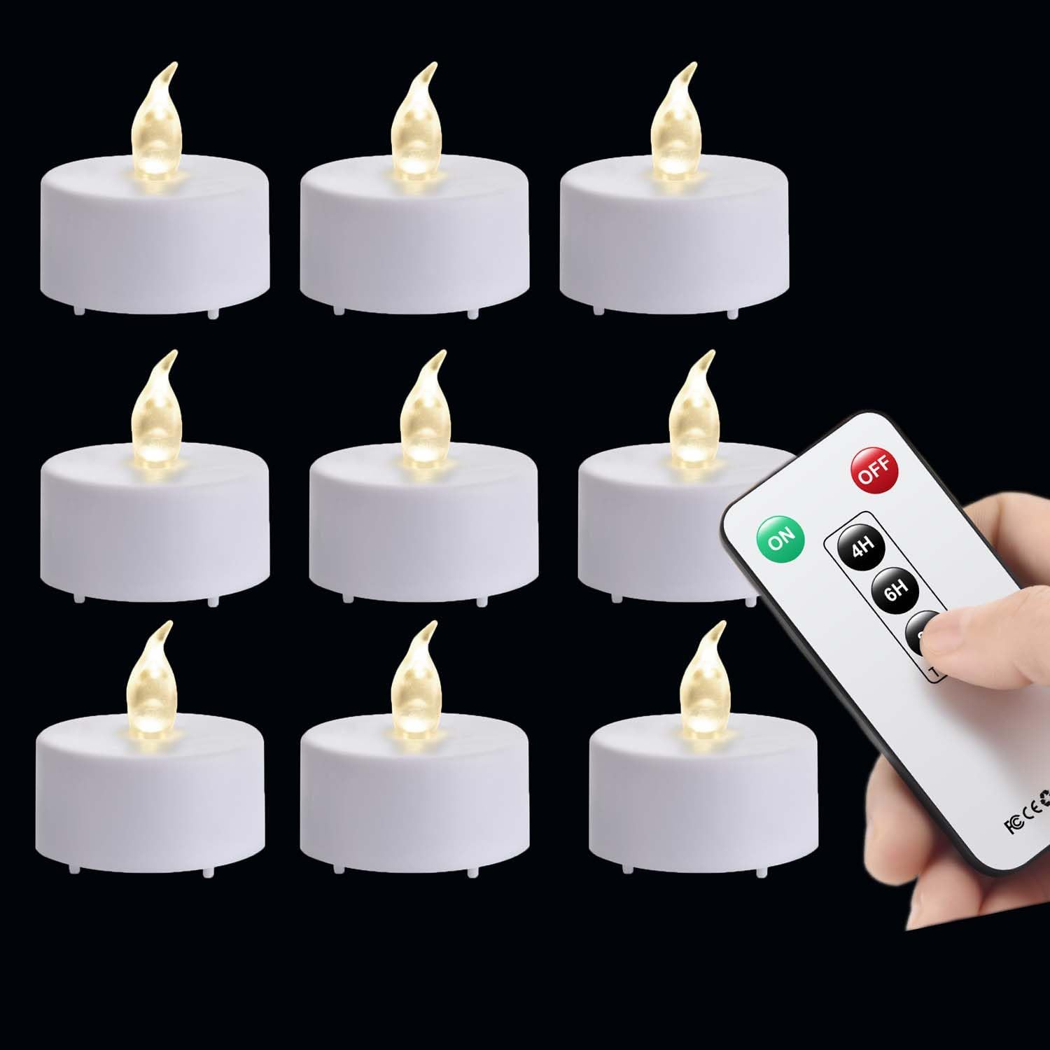 12 Pack Remote LED Tea Lights, - огляд і ціна Decor Lighting Hours