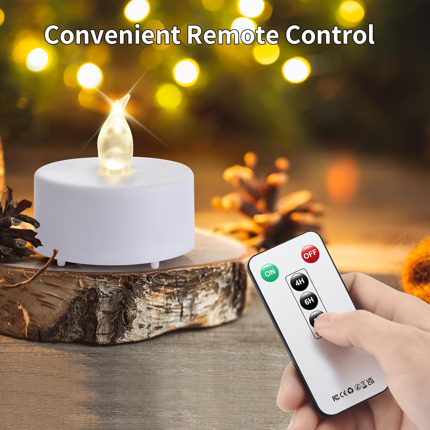 12 Pack Remote LED Tea Lights, - огляд і ціна Decor Lighting Hours