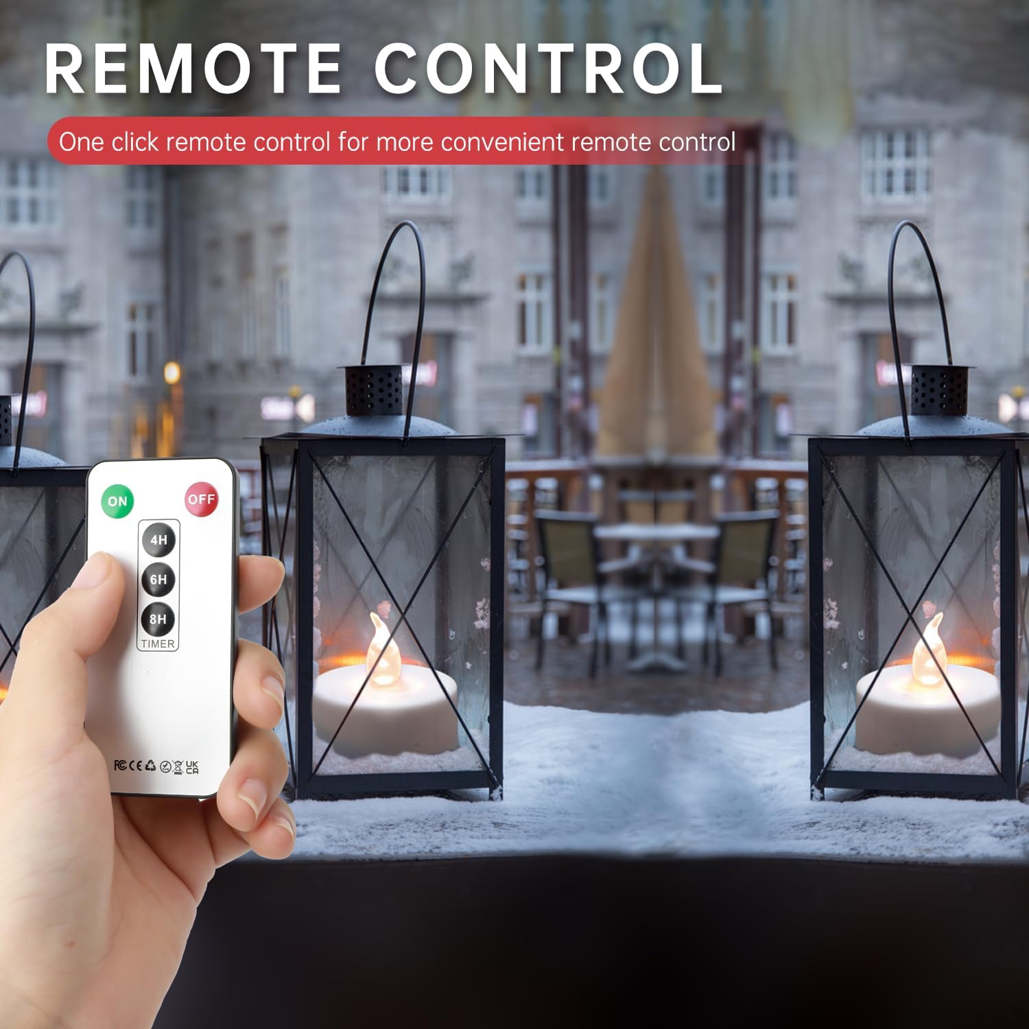 12 Pack Remote LED Tea Lights, - огляд і ціна Decor Lighting Hours