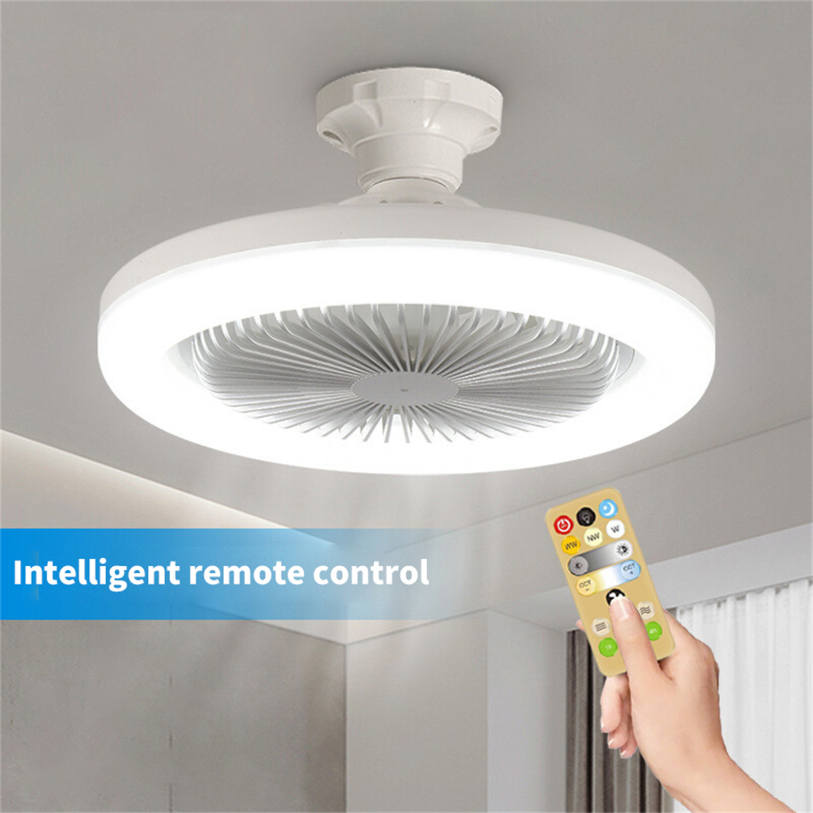 E27 Smart Fan Light Remote Con - огляд і ціна Decor Lighting Ceiling Fans