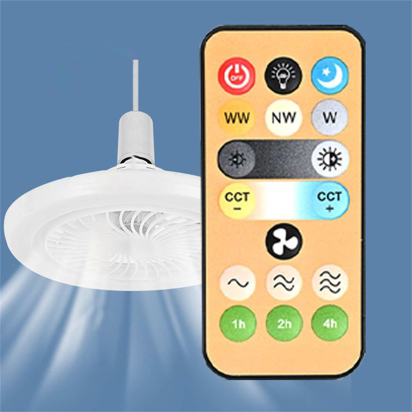 E27 Smart Fan Light Remote Con - огляд і ціна Decor Lighting Ceiling Fans