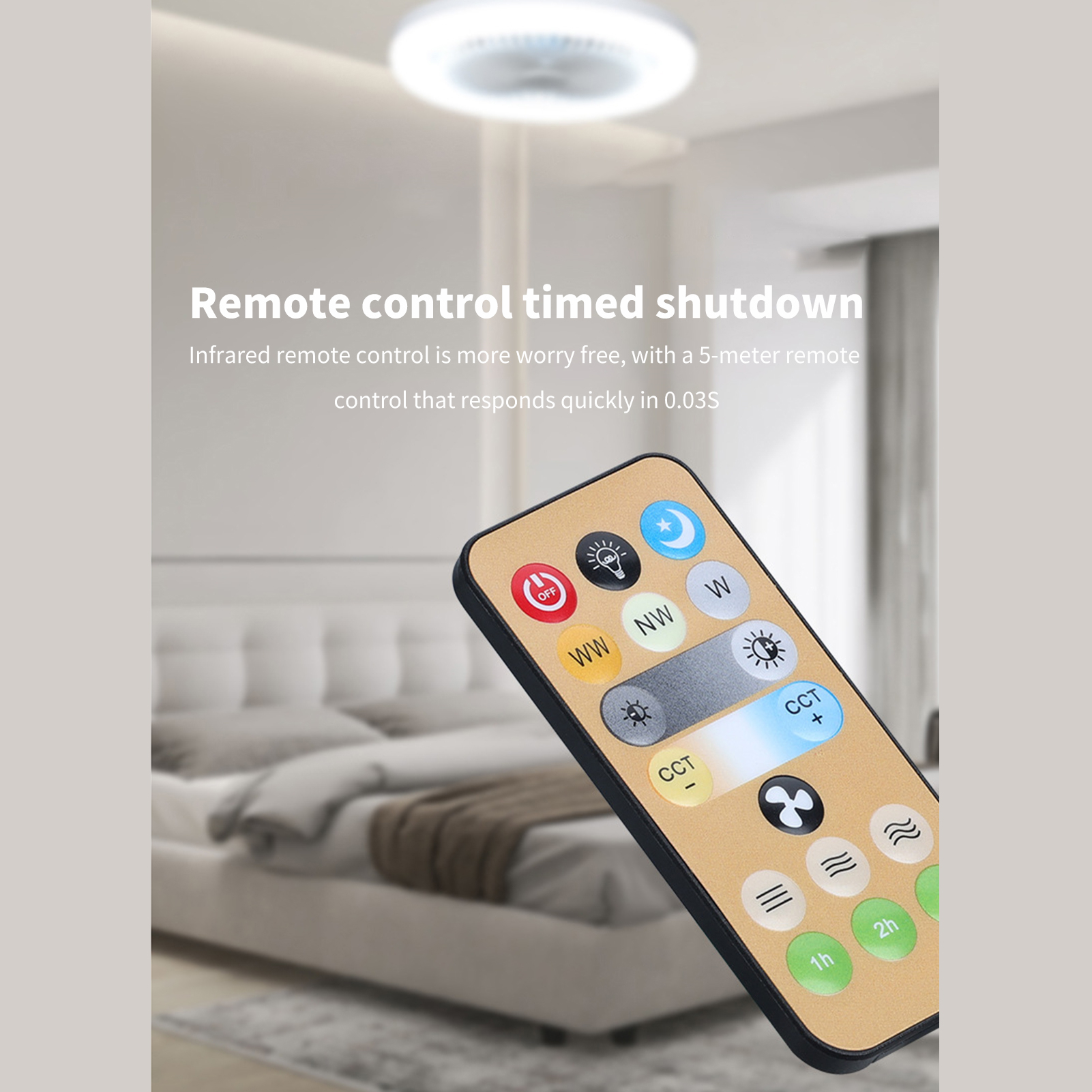 E27 Smart Fan Light Remote Con - огляд і ціна Decor Lighting Ceiling Fans