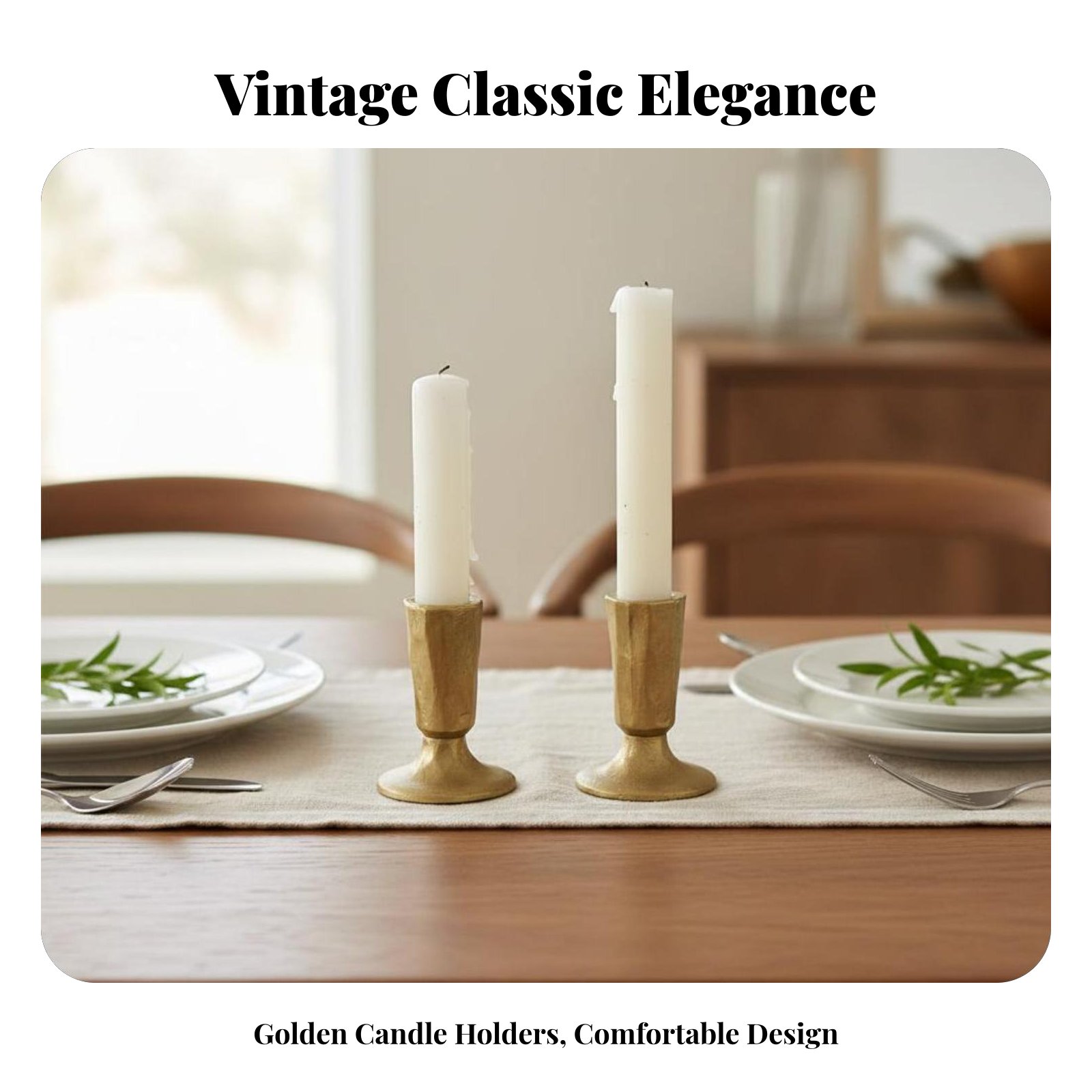 Gold Cast Iron Candle Holder,  - огляд і ціна Lighting Design Decor