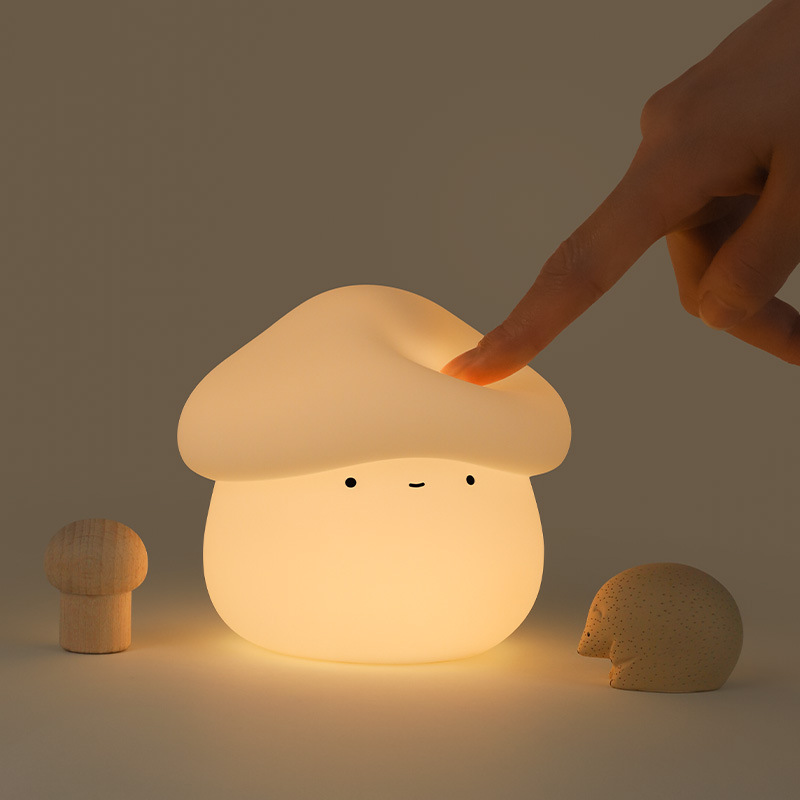 1Pcs Mushroom Head Silicone Ni - огляд і ціна Mushroom Table Lamp