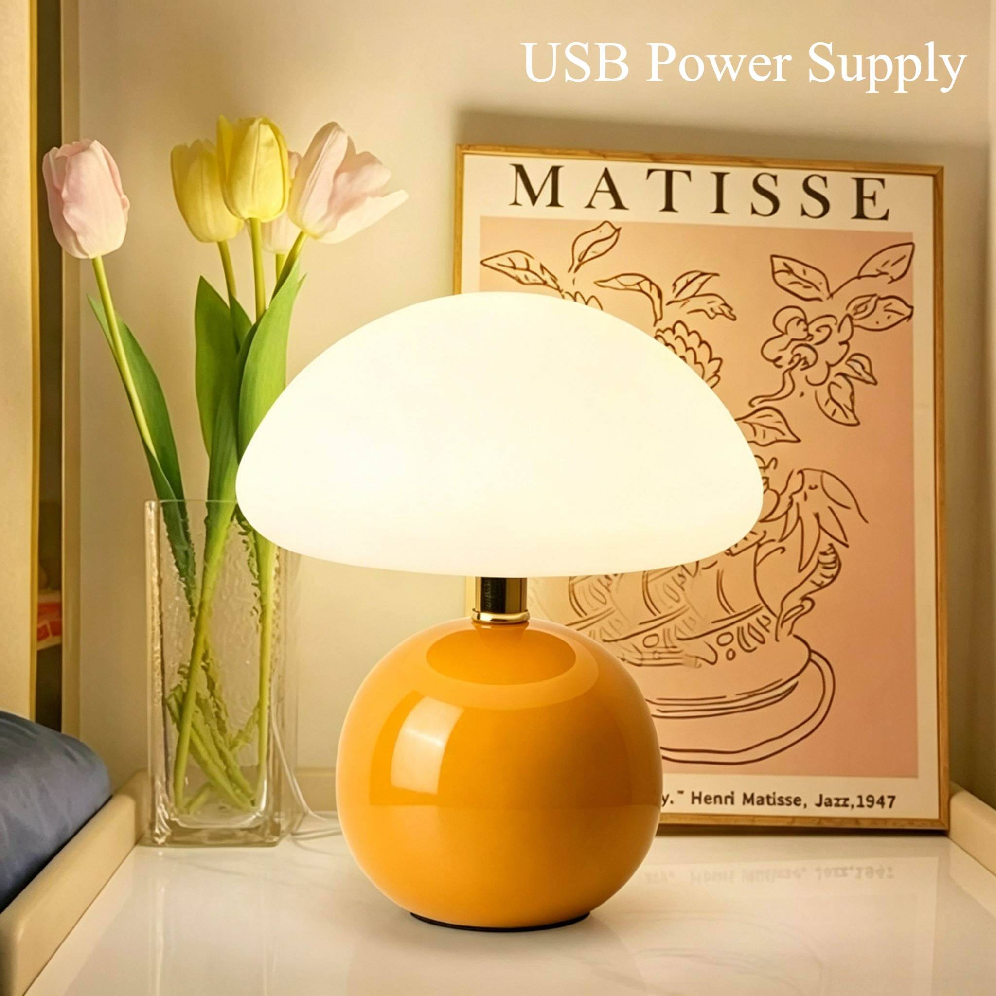 Cream Style Mushroom Table Lam - огляд і ціна Mushroom Table Lamp