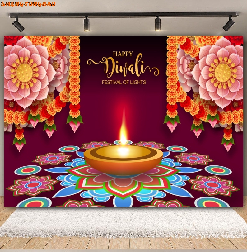 Happy Diwali Backdrop for Phot - огляд і ціна Decor Lighting India