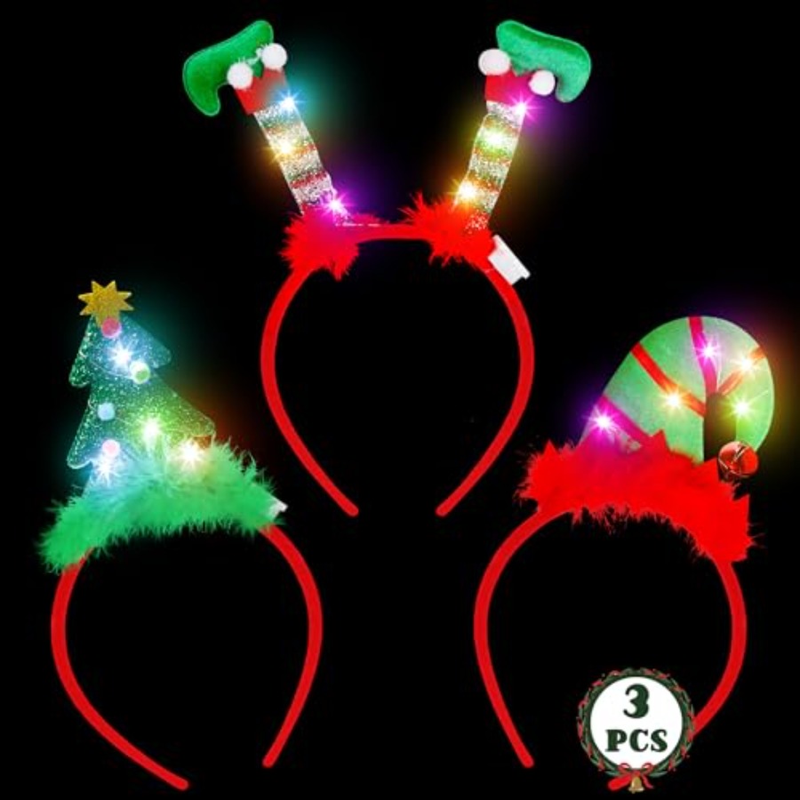 Light Up Christmas Headbands,  - огляд і ціна Santa'S Elves Holiday Lighting & Decor Llc