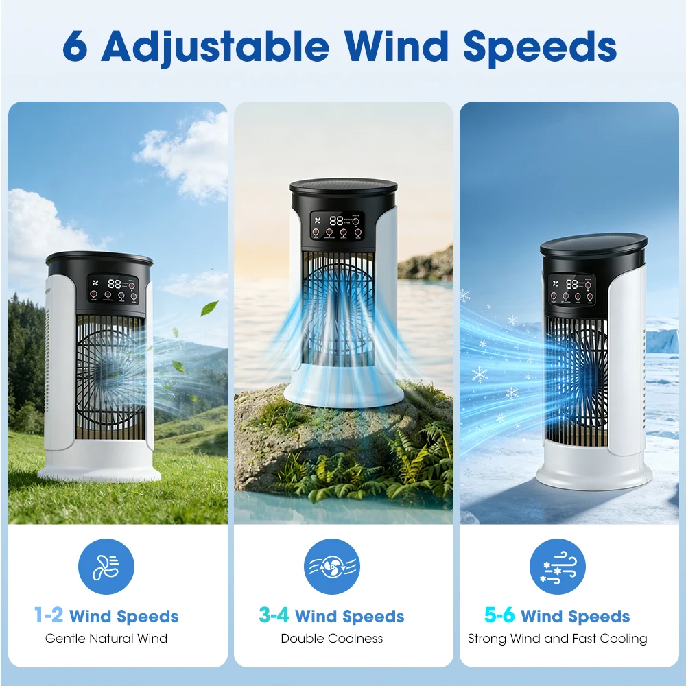 3 In 1 Household Fan Air Condi - огляд і ціна Office Lighting Decor