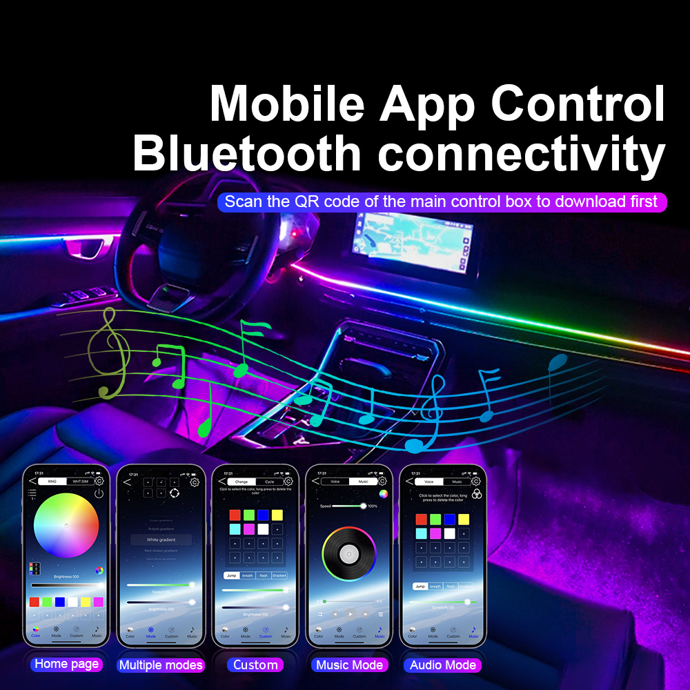 Universal Led Car Ambient Ligh - огляд і ціна Lighting Interior Decor