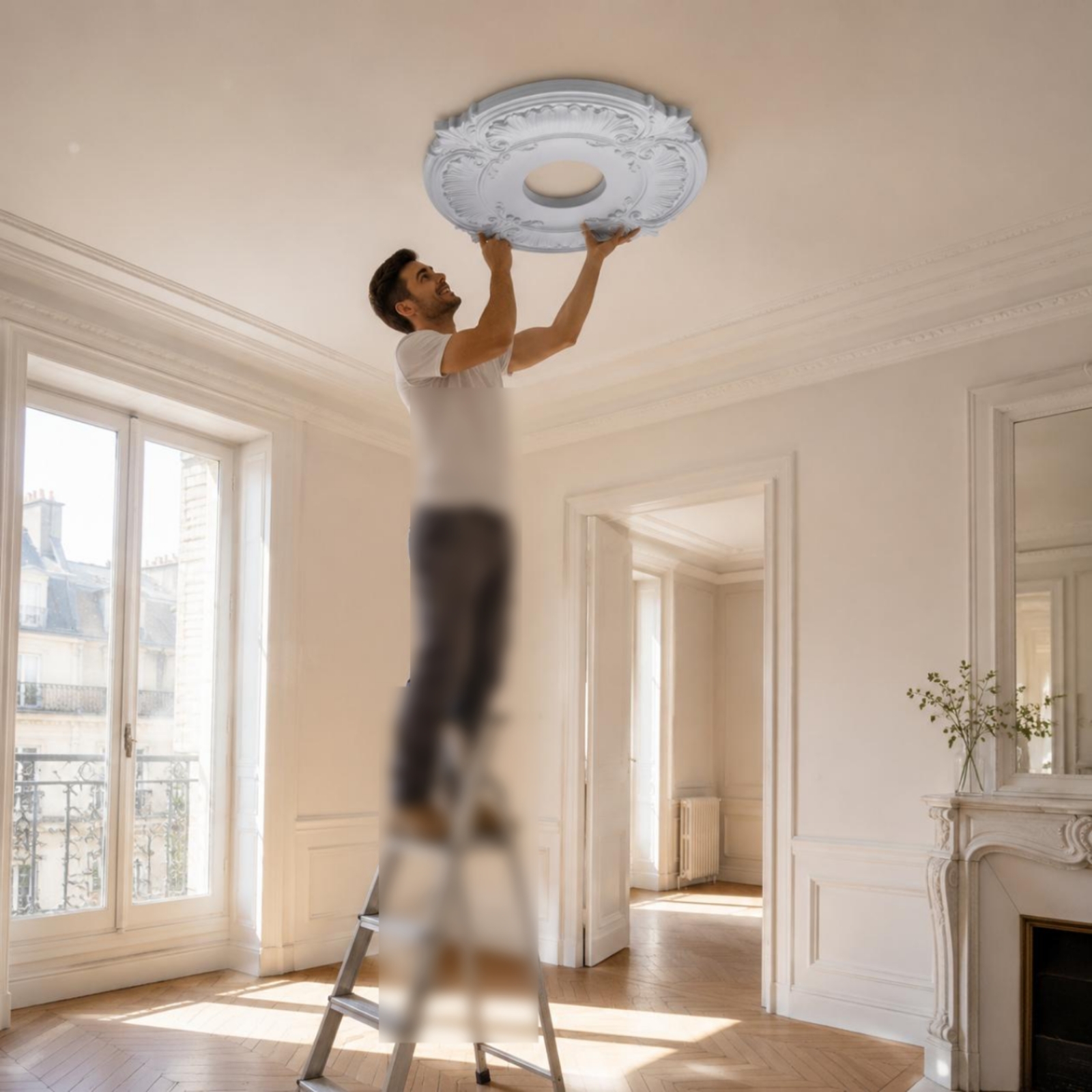 Round PU Ceiling Medallion Scr - огляд і ціна Decor Lighting & Decor Fires Photos