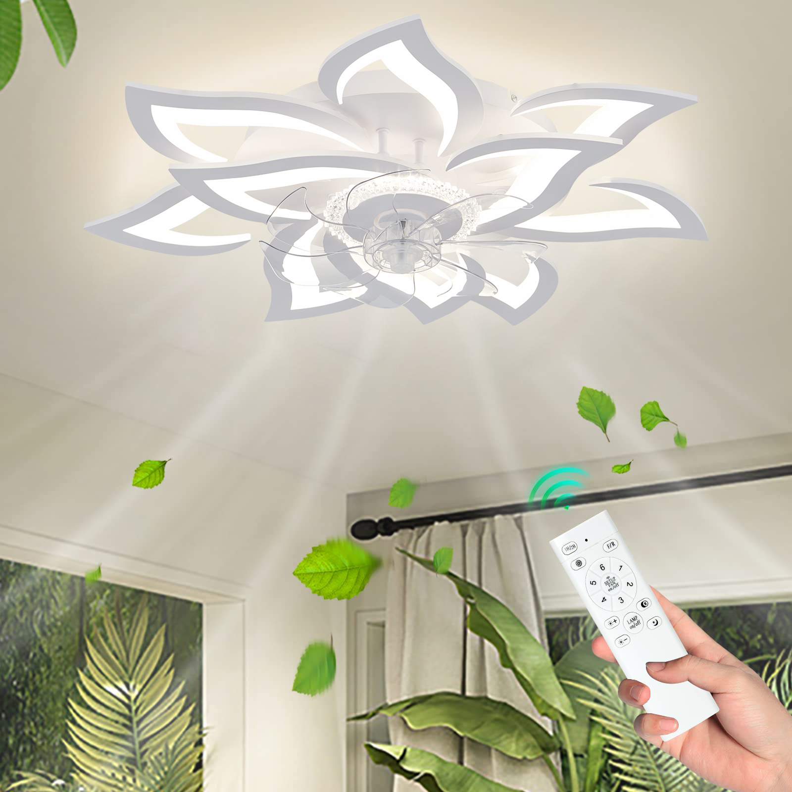 Flower Ceiling Fan with Lighti - огляд і ціна Decor Lighting Ceiling Fans